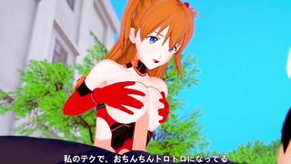 Asuka Titjob | Neon Genesis Evangelion Hentai Parody - 3 image