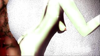 Imperceptibly inserted his penis into Lucyna. Cyberpunk hentai 2d Cartoon Porn 18+ - 6 image