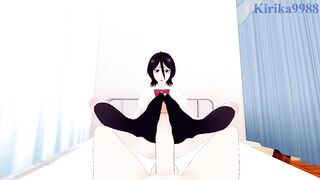 Rukia Kuchiki and I have intense sex in the infirmary. - BLEACH POV Hentai - 2 image