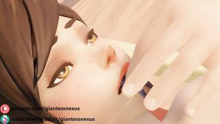 Beachside Snack (Tracer Giantess Vore) - 3 image