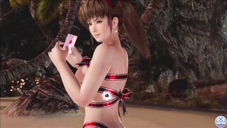 Dead or Alive Xtreme Venus Vacation Hitomi Valentine's Day Pose Cards Fanservice Appreciation - 4 image