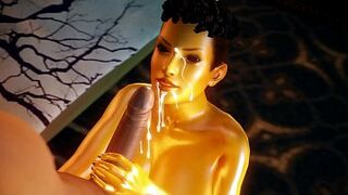 Getting my dick sucked by a sexy Ghost - 1 image