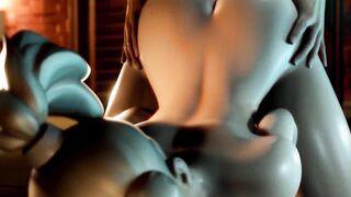 3D Compilation: Overwatch Mercy Blowjob Dick Ride Anal Fucked Uncensored Hentai - 8 image