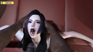 Hentai 3D - 108 Goddess (ep 14) - Threesome with two black cock - 1 image