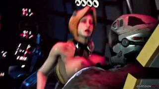 Monster fucks girl with big boobs (3D animation) - 10 image