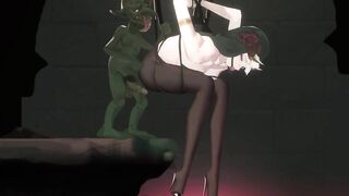 Thorn Sin Hentai Beautiful Girl Becomes a Slut for Monsters - 2 image