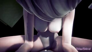 Nier Automata Hentai - POV 2B boobjob, blowjob and fucked - Japanese manga anime porn - 10 image