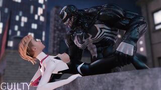 Venom fucked Gwen (3D Hentai) - 4 image