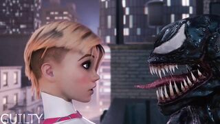 Venom fucked Gwen (3D Hentai) - 5 image