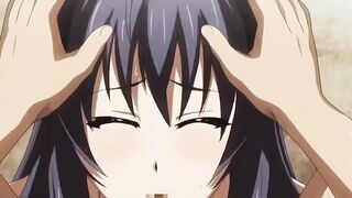 Two Horny Hentai MILF Suck Same Cock In Threesome - 7 image