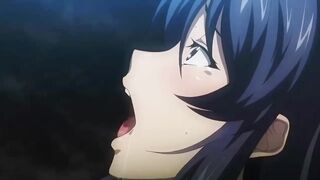 Two Horny Hentai MILF Suck Same Cock In Threesome - 9 image