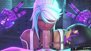 cyberpunk sucking big realistic PENE - 1 image