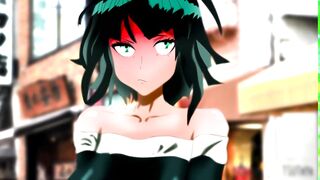 One-Punch Man: Lesbian Tatsumaki with a dick took a Blizzard of Fubuki for 10 yuan - 2 image
