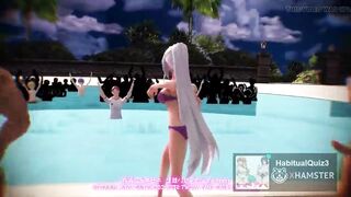 MMD r18 Haku Koshitantan Sex Dance with sub 3d hentai - 5 image