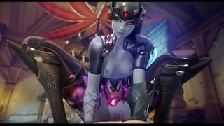 3D Compilation Overwatch Mercy Missionary Widowmaker Dick Ride Tracer Sombra Uncensored Hentai - 1 image