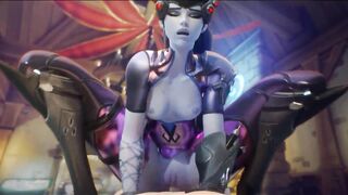3D Compilation Overwatch Mercy Missionary Widowmaker Dick Ride Tracer Sombra Uncensored Hentai - 4 image