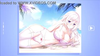 Pretty Hentai Girl slowly undressing for you ^ ^ - 8 image