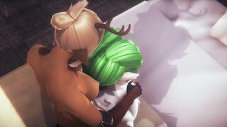 Pokemon Hentai - Gardevoir fucked by futanari Deer - Japanese Asian Manga Anime Film Game Porn - 10 image