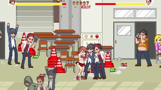 *School dot fight* Hot teen gets fucked by classmates eager for pussy and ready to fill her with cum | Hentai Games Gameplay | P1 - 2 image