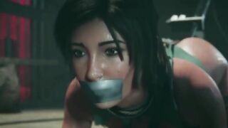 Lara Croft BDSM Anal Creampie 3D Hentai - 10 image