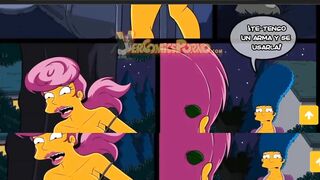 The Simpsons Milf Marge Simpson Has Lesbian Sex Porn Comic, Cartoon Porn Parody - 3 image