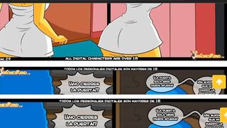 The Simpsons Milf Marge Simpson Has Lesbian Sex Porn Comic, Cartoon Porn Parody - 6 image