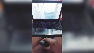 Jerking off by watching Hentai porn video. - 10 image