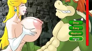 Mario Princess Peach Fucking the Bad Monster Huge Tits Pumping Cum - 10 image