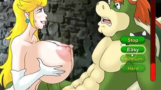 Mario Princess Peach Fucking the Bad Monster Huge Tits Pumping Cum - 3 image