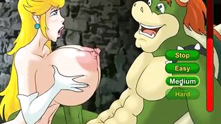 Mario Princess Peach Fucking the Bad Monster Huge Tits Pumping Cum - 6 image