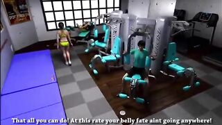 3d big tits get blowjob sex on gym - 2 image