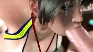 3d big tits get blowjob sex on gym - 9 image
