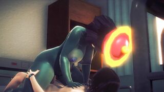 Darkstalkers Hentai - LeiLei Hard sex - Japanese Asian Manga Anime Film Game Porn - 3 image