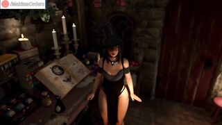 Young Witch Called Futanari Succubus With Huge Dick And She Fucked Her | MakimaOrders - 3 image
