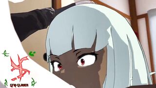 Dragon Ball z Cell Futanari Fucks Tender Woman Blowjob - 2 image