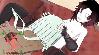 Dragon Ball z Cell Futanari Fucks Tender Woman Blowjob - 8 image