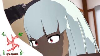 Dragon Ball z Cell Futanari Fucks Tender Woman Blowjob