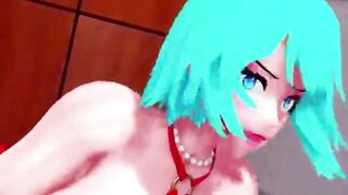 Futa Futanari Anal Gangbang DP Threesome 3D Hentai - 2 image