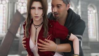 Final Fantasy Aerith Surprise Sex (3D Hentai) - 3 image