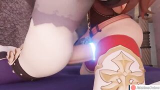 Amber inflates Lisa's Belly with Cum | MakimaOrders - 10 image