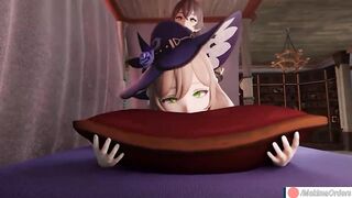 Amber inflates Lisa's Belly with Cum | MakimaOrders - 2 image