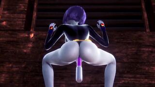 Raven takes a dildo | Teen Titans Porn Parody - 9 image