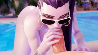 3D Compilation: Overwatch Blowjob Deepthroat Missionary Doggystyle Fuck Dva Brigitte Widowmaker Uncensored Hentai - 3 image