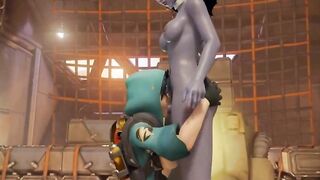 Overwatch Mercy Futanari Orgasm - 4 image