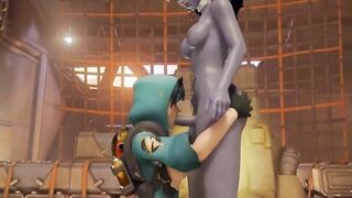 Overwatch Mercy Futanari Orgasm - 7 image