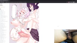 Cum Inflation Hentai Reactions 1 - Girls get their bellies bloated - 6 image