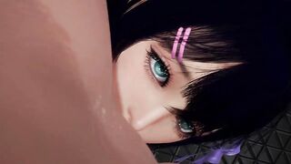 Close Up Facesitting | 3D Hentai - 2 image