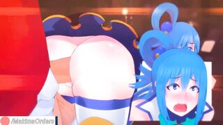 4K Futanari Sylvia and Aqua Fucks on Bath | MakimaOrders - 4 image