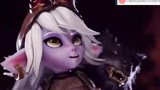 1080p Monster Cock Fucks Tristana Until Creampie | MakimaOrders - 5 image