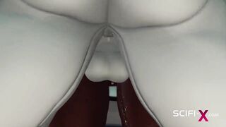 A hot black girl needs a huge cyborg cock in her ass - 8 image